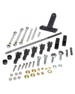 Enderle Throttle Linkage Side Mount Dual Quad Aluminum / Steel Black A (79-301)