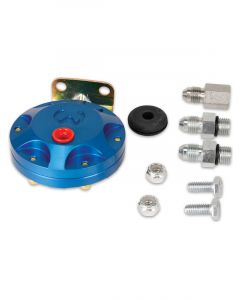 Mallory Fuel Pressure Isolator 4 AN Fittings Up to 80 psi Billet Alumin