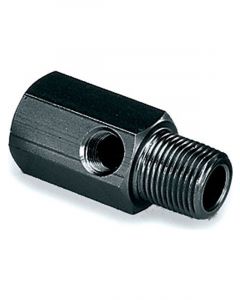 Moroso Fitting Gauge Adapter Straight 3/8 in NPT Male to 3/8 in NPT Fem…