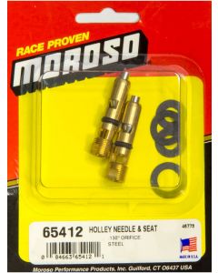 Moroso Needle and Seat 0.110 Orifice 750 CFM and Up Steel Holley Carbur…