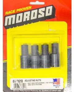 Moroso Rocker Arm Nut 7/16-20 in Thread Steel Slotted Head Stud Girdle …