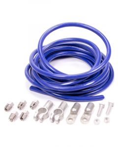 Moroso Battery Cable 2 Gauge 20 ft 4 Terminals Copper Blue Kit