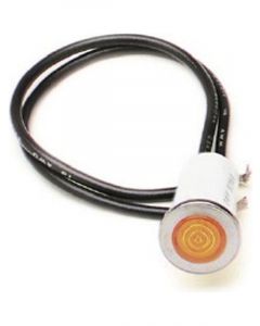 Painless Wiring Indicator Light - 1/2 in OD - Amber - Universal - Each