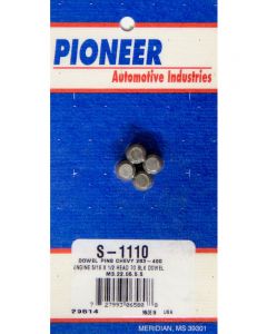 Pioneer Cylinder Head Dowels Steel Natural Small Block Chevy Set of 4
