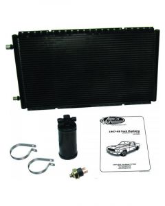 Vintage Air Air Conditioning Condenser and Drier Sure Fit Horizontal 20 (11068)