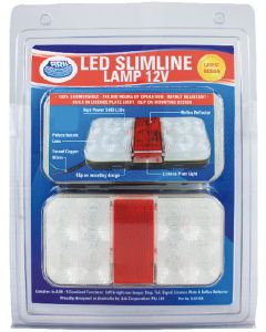 ARK Pack 2 Slimline LED Stop/Tail/Ind Lamp 12V Clear Lens Blister Pack