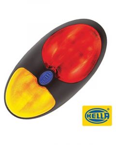 Hella LED Red/Amber Side Marker Lamp 9-33V Surface Mount 2.5M Cable Clear