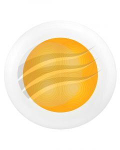 Hella Round LED Courtesy Lamp 24V Yellow Illum Flush Mount