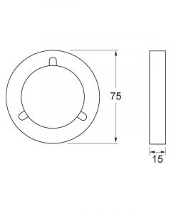 Hella Gold Cover, Round LED Lamp