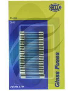 Hella Pack 10 Glass Fuse 15A 3Ag 6 X 32mm
