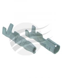 Jaylec Pack 100 Male Bullet Terminal Uninsulated 0.5mm2 - 2mm2