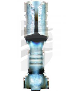 Jaylec Pack 100 Female Bullet Terminal Uninsulated 0.5mm2 - 2mm2