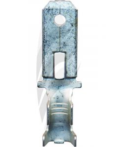 Jaylec Pack 100 Male Blade Terminal 6.3mm Uninsulated-250 Series 0.5mm2
