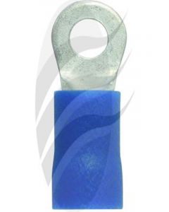 Jaylec Pack 100 Ring Terminal 3mm Insul Pvc Std Crimp Blue Use Te1203