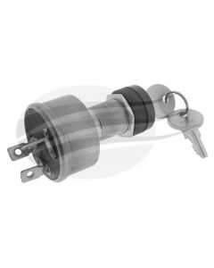 Jaylec Ignition Switch Heavy Duty Marine 12V 15Amp 3 Screw Terminals