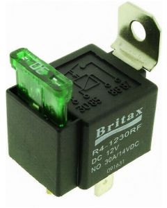 Britax Mini Relay Fused 12V 30Amp N/O 4 Pin [ref Narva 68060]