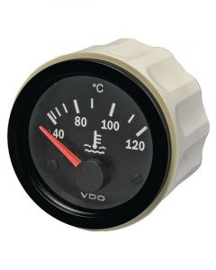VDO Cockpit Vision Water Temp Gauge Electric 40 -120C 24V 52mm Diam