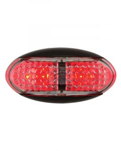 Jaylec LED Rear End Outline Marker Lamp Red 10-30V 4 Led's Black Housing