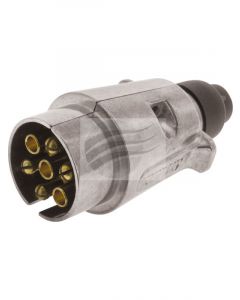 Utilux 7 Pin Large Round Trailer Plug Metal All States Blister Pk Blister