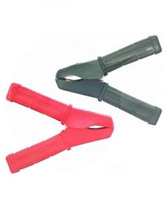 Jaylec Battery Clamps Insulated Black Red 100Amp [ref Narva TC75] Pck 2