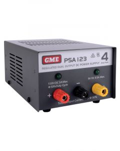GME 12 Volt Regulated 4 Amps Power Supply For Home Base Uhf Radio Setups