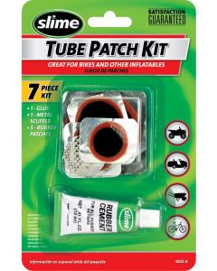 Slime Rubber Tyre Tube Patch w/ Glue 7 Pieces Kit