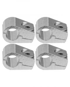 Proflow Aluminium 5/16in. Single Hose Line Clamp, 4 Pack