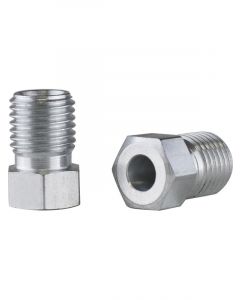 Proflow Brake Hard Line Tube Nut 3/8in. x 24 Qty 2 For 3/16in. Pipe