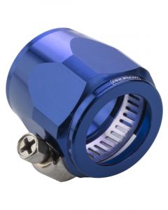 Proflow Aluminium Hex Hose Finisher Clamp 49.2mm ID, Blue