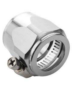 Proflow Aluminium Hex Hose Finisher Clamp 58mm ID, Chrome