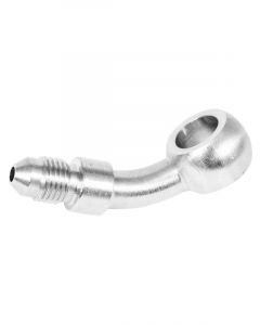 Proflow Chrome -03AN To 45 Degree Banjo Brake Hose End 10mm 3/8