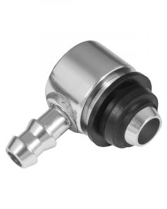 Proflow Brake Booster Check Valve, Aluminium, Clear Anodised, 5/16i
