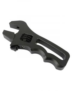 Proflow Billet Compact Adjustable AN Grip Wrench Spanner, Bla