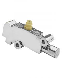 Proflow Brake Proportioning Valve, Fixed, Dual Inlet, 3 Outlets, Chro