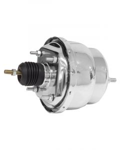 Proflow Power Brake Booster Universal 7in. Dual Diaphragm, Chrome