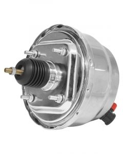 Proflow Power Brake Booster Universal 8in. Dual Diaphragm, Chrome