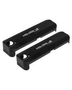 Proflow Ignition Coil Covers, LS, Fabricated Aluminium, Black Powde