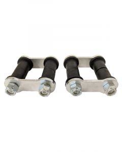 Proflow Leaf Shackle Kit, Rubber Bushings, 2.1/4in., zinc