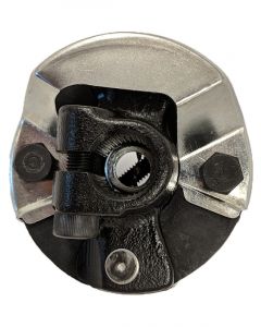 Proflow Steering Rag Joint, Steel, Natural 1in. -048 Spline x 3/4i