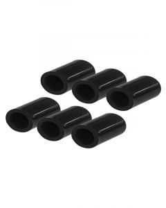 Proflow Silicone Vacuum Port Block Off 3/8in. x 6pc Black