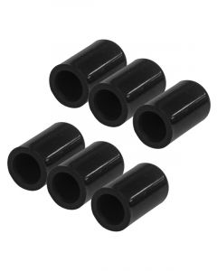 Proflow Silicone Vacuum Port Block Off 1/2in. x 6pc Black