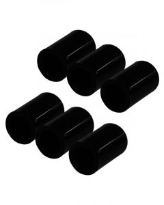 Proflow Silicone Vacuum Port Block Off 9/16in. x 6pc Black
