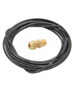 VDO Oil Line Kit 5M - 3/16" Pvc Tubing w/ 1/8"-27Npt Fitting For Press