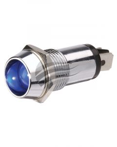 Jaylec Blue LED Pilot Lamp 12V w/ 2X Blade Terminals
