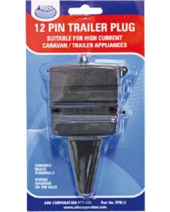ARK 12 Pin Flat Trailer Socket Plastic Blister Pack