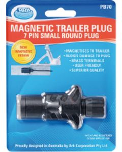 ARK 7 Pin Small Round Trailer Plug Plastic with Magnet Common Tas Qld Nsw