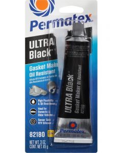 Permatex Sealant - Ultra Black - Silicone - 3.00 oz Tube - Each
