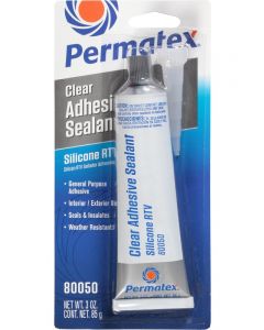 Permatex Sealant - Clear RTV - Silicone - 3.00 oz Tube - Each