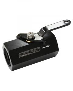 Aeroflow Shut Off Valve -10Orb Black