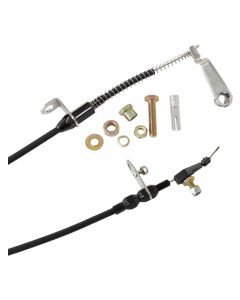 Aeroflow Kickdown Cable w/ Black Cover & Black Ends For Ford AOD